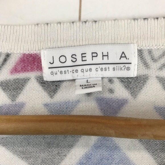 Josep A Tribal White Sleeveless Top Size L - Picture 5 of 6